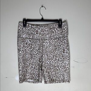 Balance Leopard Print Women's Athletic Shorts Size XXL